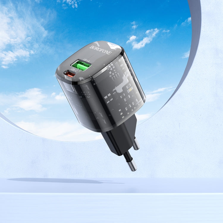 BOROFONE BN17 PD20W USB, USB-C / Type-C Charger, Plug Type:EU Plug(Black) - USB Charger by Borofone | Online Shopping UK | buy2fix