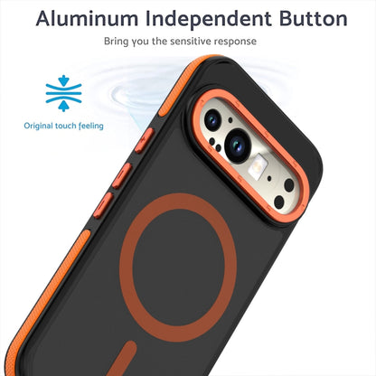 For Google Pixel 9 / 9 Pro Dual-Color Skin Feel Magsafe Magnetic Phone Case(Blue) - Google Cases by buy2fix | Online Shopping UK | buy2fix