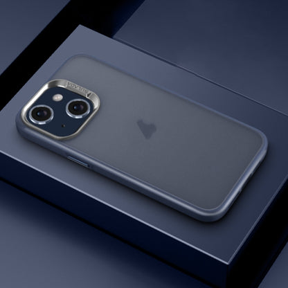 For iPhone 14 SULADA Skin Feel Matte Shockproof Phone Case(Blue) - iPhone 14 Cases by SULADA | Online Shopping UK | buy2fix