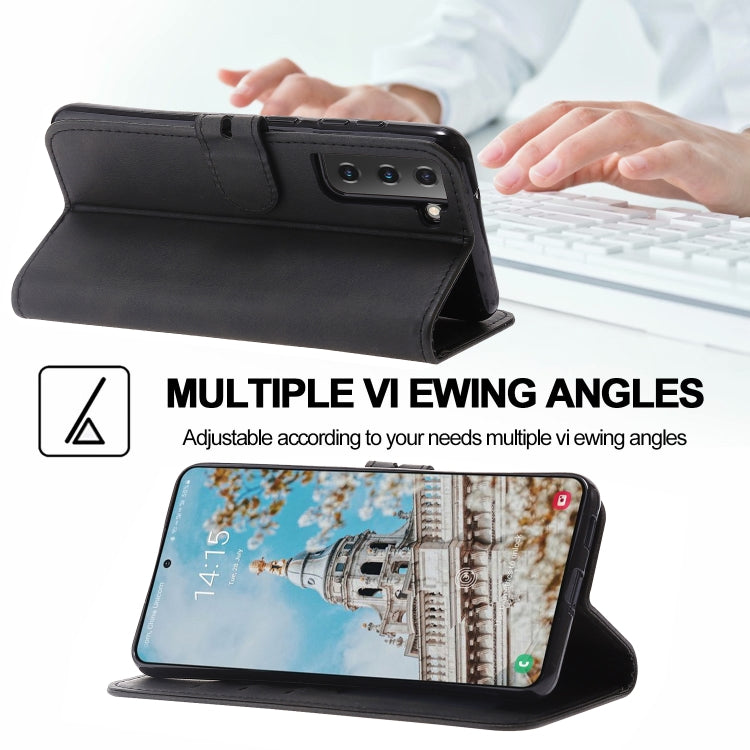 For Samsung Galaxy S25+ 5G Embossed Happy Cat Pattern Flip Leather Phone Case(Black) by buy2fix