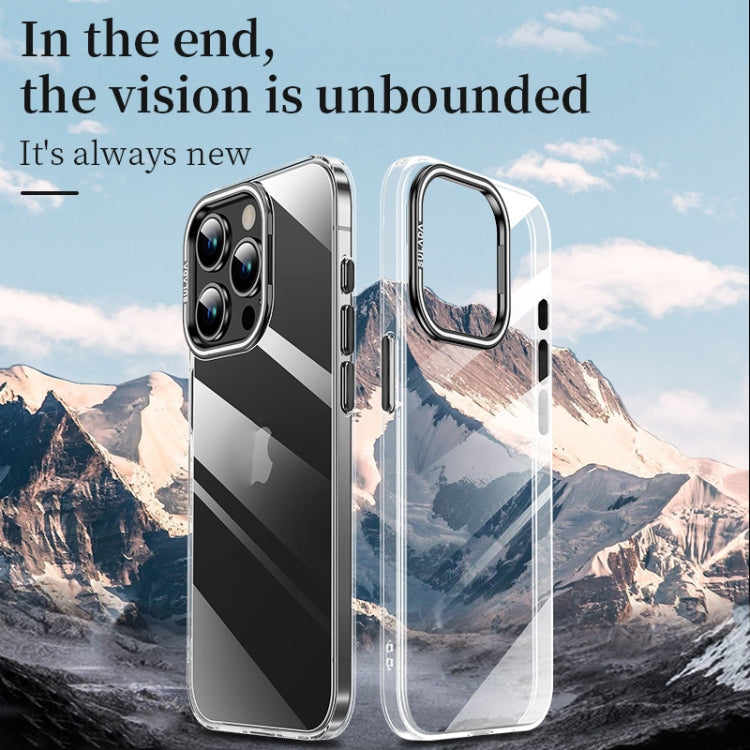 For iPhone 16 Plus SULADA PC + Aluminum Alloy Lens Holder Phone Case(Silver) - iPhone 16 Plus Cases by SULADA | Online Shopping UK | buy2fix