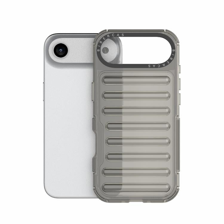 For iPhone Air High Transparency TPU Hybrid PC Airbag Phone Case(Transparent Black) - iPhone Air Cases by buy2fix | Online Shopping UK | buy2fix