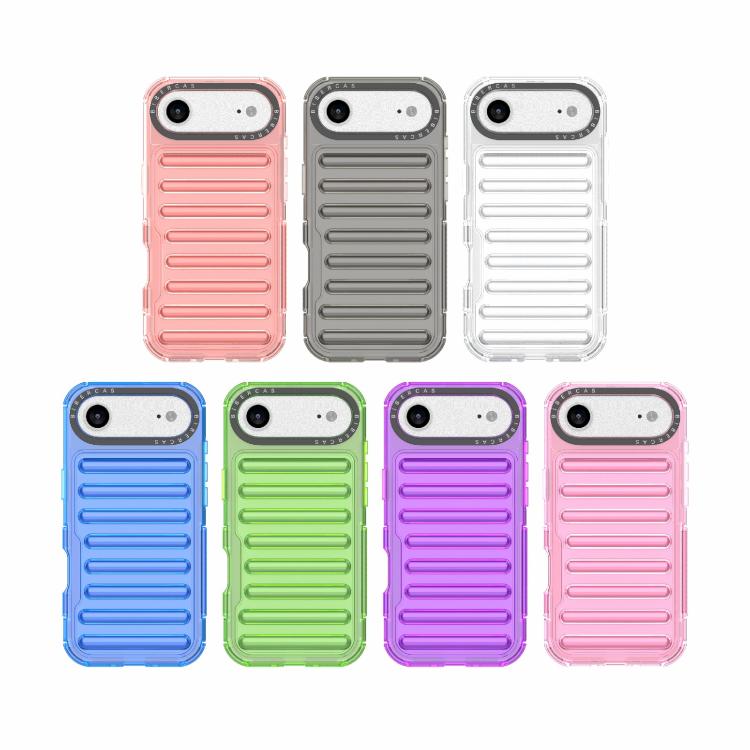For iPhone Air High Transparency TPU Hybrid PC Airbag Phone Case(Transparent Blue) - iPhone Air Cases by buy2fix | Online Shopping UK | buy2fix