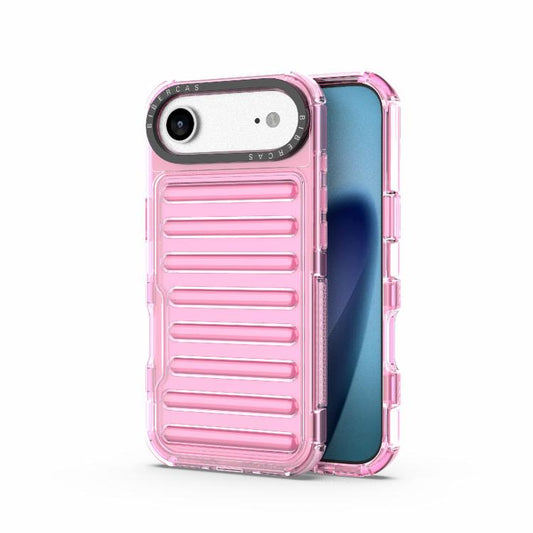 For iPhone Air High Transparency TPU Hybrid PC Airbag Phone Case(Pink) - iPhone Air Cases by buy2fix | Online Shopping UK | buy2fix
