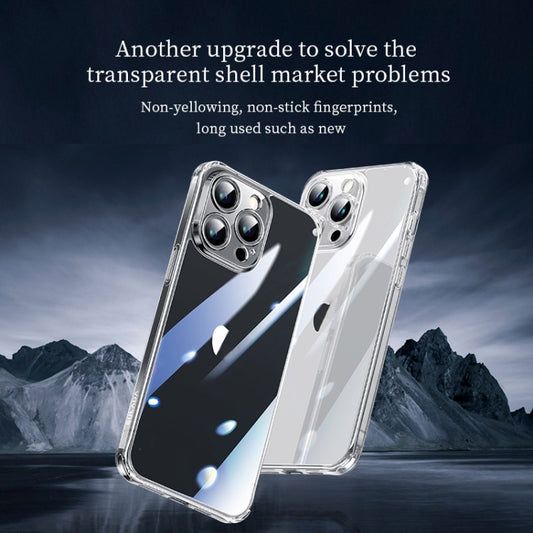 For iPhone 16 Pro SULADA TPU Frame Tempered Glass Transparent Phone Case(White) by SULADA