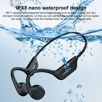 Langsdom BE17 Bone Conduction Waterproof Bluetooth Sports Earphone(Black) - Neck-mounted Earphone by Langsdom | Online Shopping UK | buy2fix