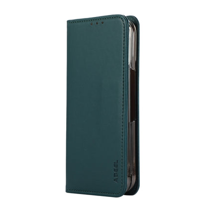 For Google Pixel 9 Pro Fold ABEEL RFID Magnetic Flip Leather Phone Case(Green) - Google Cases by buy2fix | Online Shopping UK | buy2fix