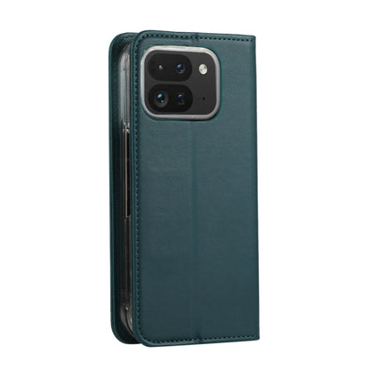 For Google Pixel 9 Pro Fold ABEEL RFID Magnetic Flip Leather Phone Case(Green) - Google Cases by buy2fix | Online Shopping UK | buy2fix