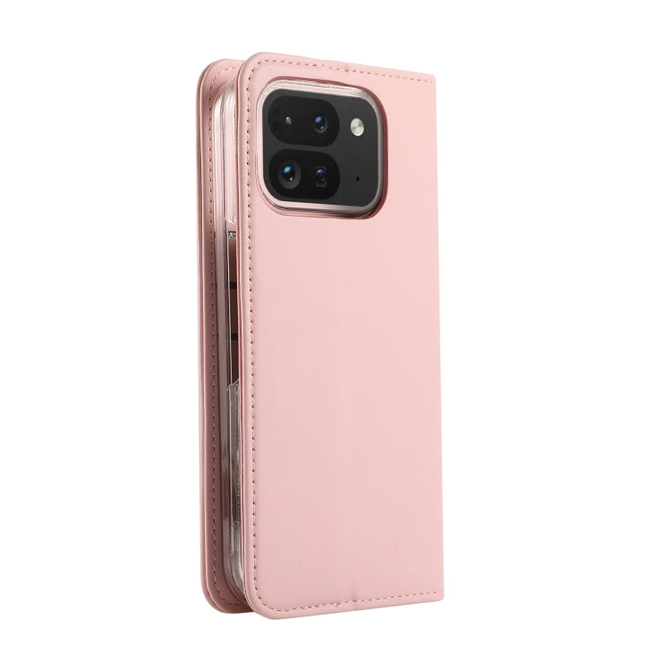 For Google Pixel 9 Pro Fold ABEEL RFID Magnetic Flip Leather Phone Case(Pink) - Google Cases by buy2fix | Online Shopping UK | buy2fix