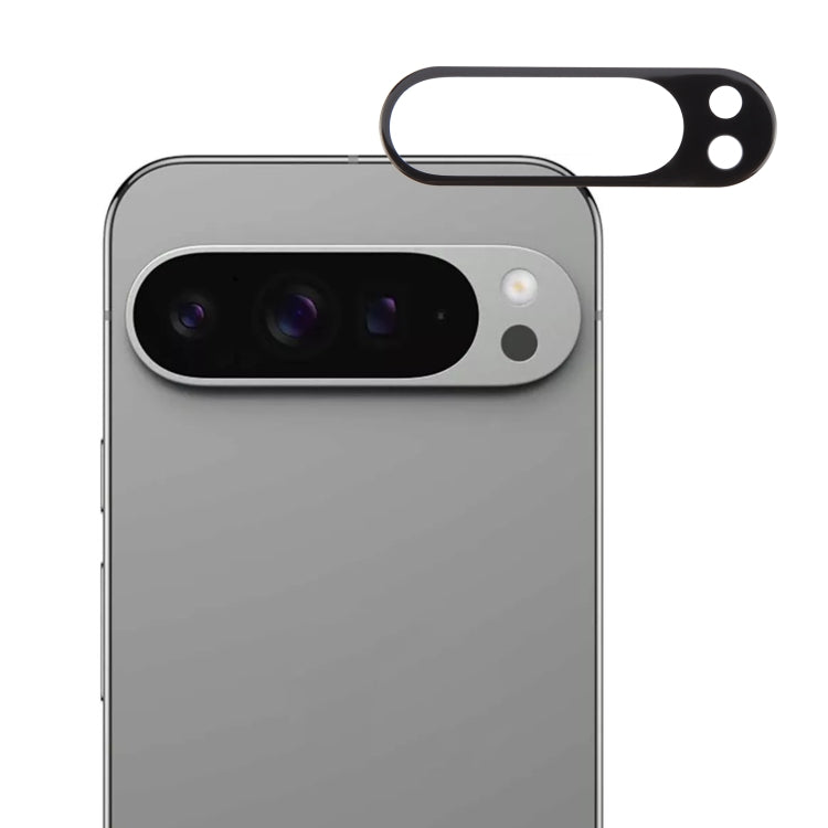 For Google Pixel 9 Pro XL 3D 9H Camera Lens Tempered Glass Film(Black) - Google Tempered Glass by buy2fix | Online Shopping UK | buy2fix