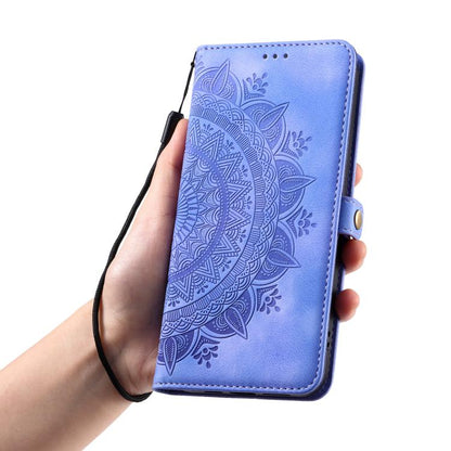 For iPhone 16e Skin Feel Totem Embossed Leather Phone Case(Purple) - iPhone 16e Cases by buy2fix | Online Shopping UK | buy2fix