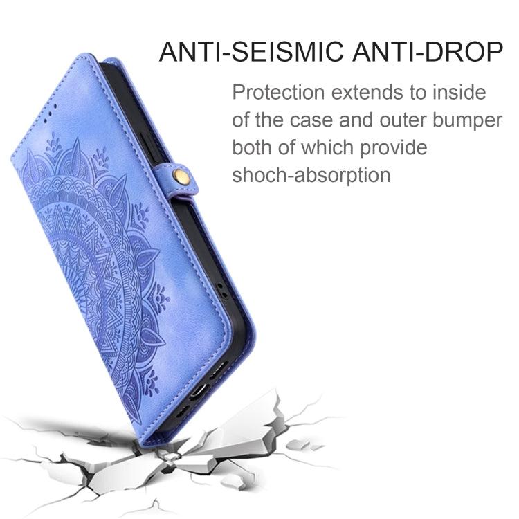 For Samsung Galaxy S25+ 5G Skin Feel Totem Embossed Leather Phone Case(Purple) by buy2fix