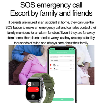 ET585 2.04 inch Nylon Strap IP68 Waterproof Smart Watch, Support ECG / Blood Composition Measurement(Black) by buy2fix