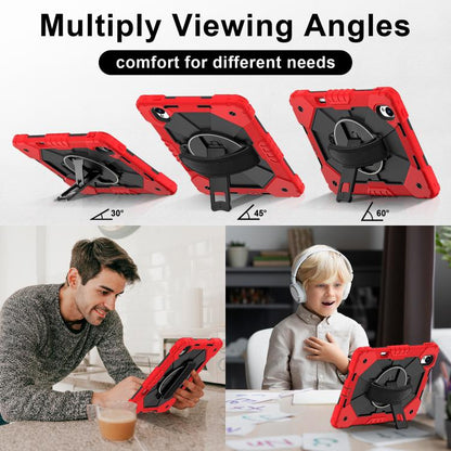 For Huawei MatePad 11.5 S Contrast Color Robot Silicone Hybrid PC Tablet Case(Red Black) - Huawei by buy2fix | Online Shopping UK | buy2fix