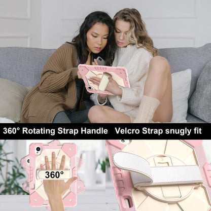 For Huawei MatePad 11.5 S Contrast Color Robot Silicone Hybrid PC Tablet Case(Rose Gold Beige) - Huawei by buy2fix | Online Shopping UK | buy2fix