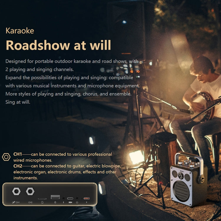 WK Beluga D7 Conductor HiFi Outdoor Portable Bluetooth Speaker(Black) - Desktop Speaker by WK | Online Shopping UK | buy2fix