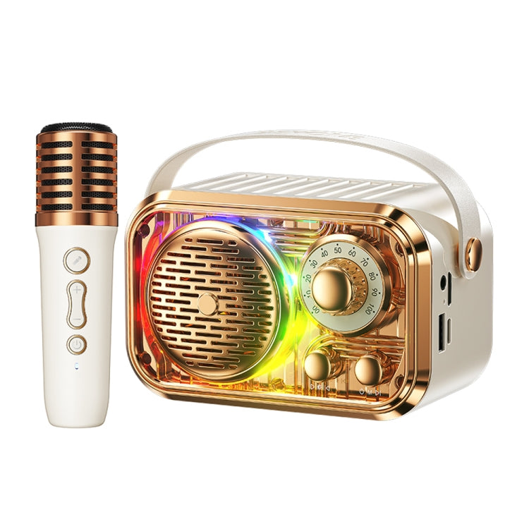 WK WD-03 Honey Portable Mini Bluetooth Speaker with RGB Light(Beige) - Mini Speaker by WK | Online Shopping UK | buy2fix