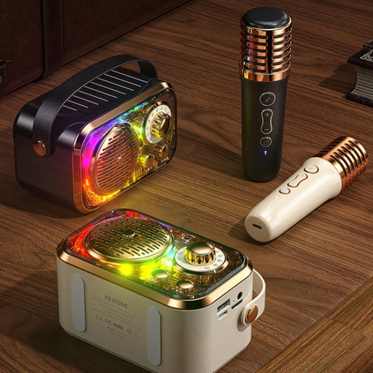 WK WD-03 Honey Portable Mini Bluetooth Speaker with RGB Light(Beige) - Mini Speaker by WK | Online Shopping UK | buy2fix