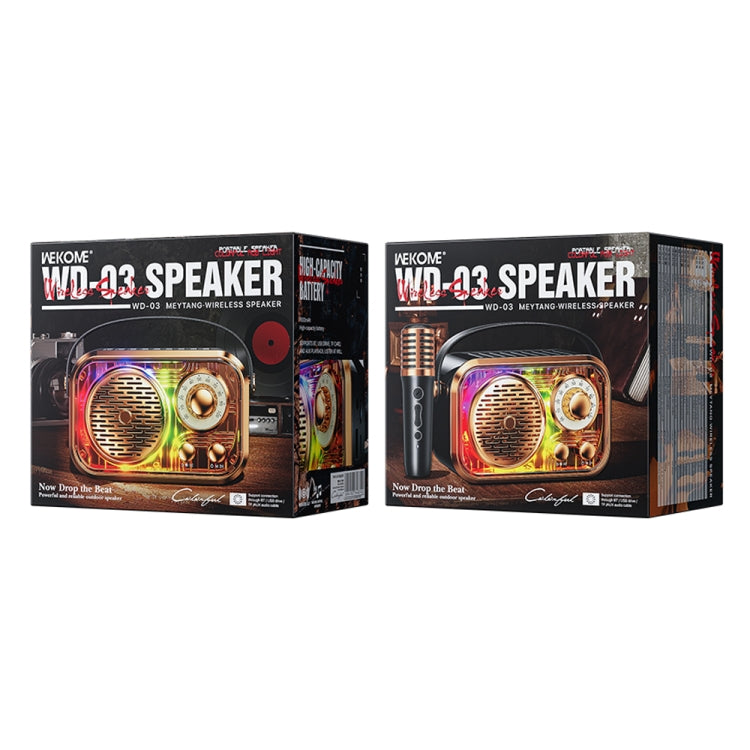 WK WD-03 Honey Portable Mini Bluetooth Speaker with RGB Light(Beige) - Mini Speaker by WK | Online Shopping UK | buy2fix
