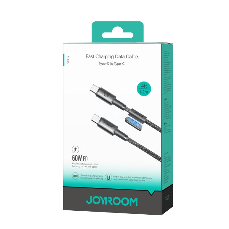 JOYROOM S-A50 3A 480Mbps Fast Charging Data Cable, Type-C to Type-C Cable, Length: 1.2m(Dark Gray) - Multifunction Cable by JOYROOM | Online Shopping UK | buy2fix