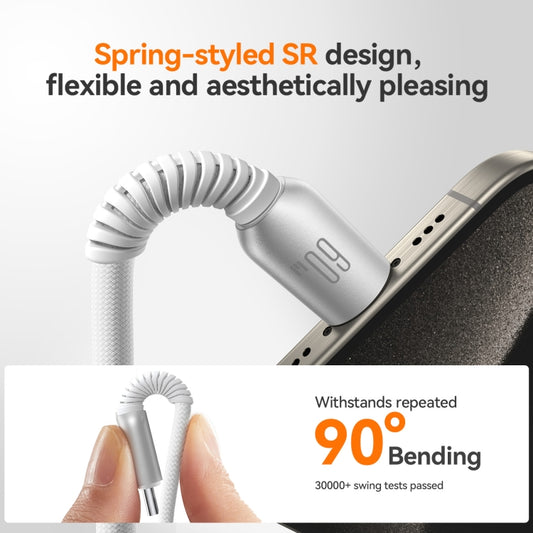 JOYROOM S-A51 Cutting-Edge Series 3A Fast Charging Data Cable, Type-C to Type-C Cable, Length: 1.2m(Light Gray) by JOYROOM