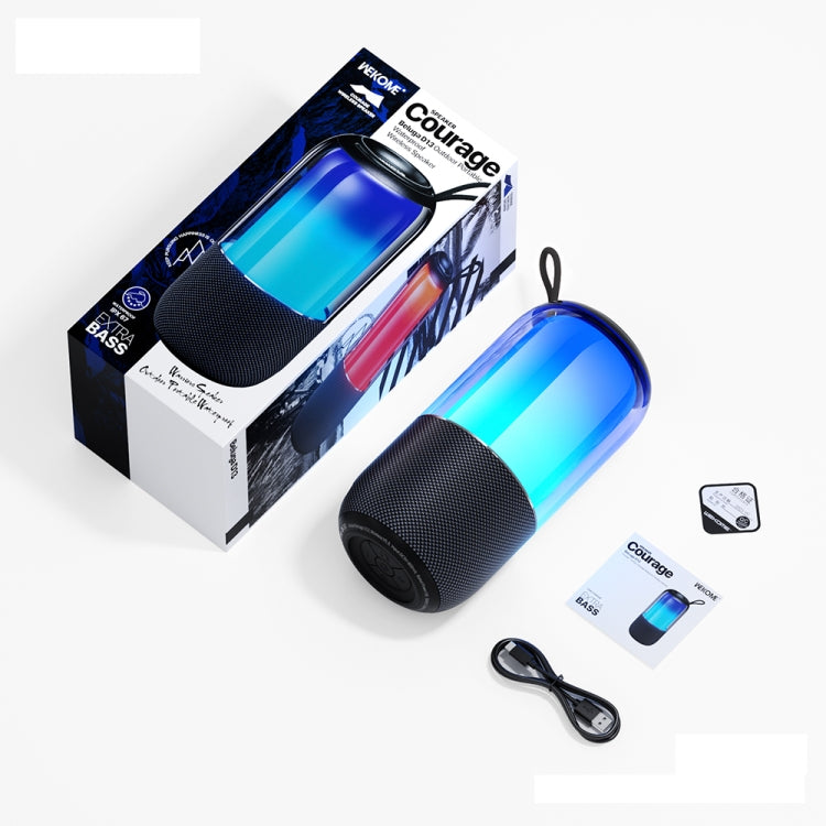 WK Beluga D13 Outdoor Waterproof Portable Bluetooth Speaker(Black) - Desktop Speaker by WK | Online Shopping UK | buy2fix