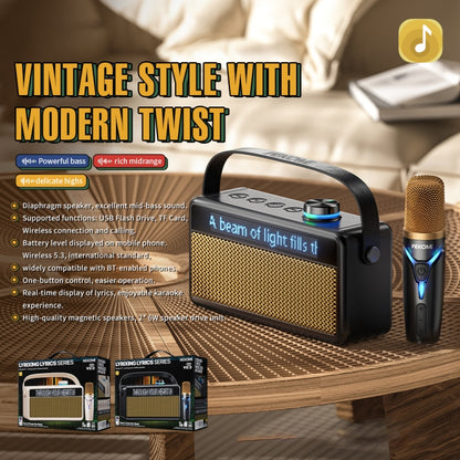 WK Beluga D17 Lyrics Bluetooth Speaker(Black) - Desktop Speaker by WK | Online Shopping UK | buy2fix