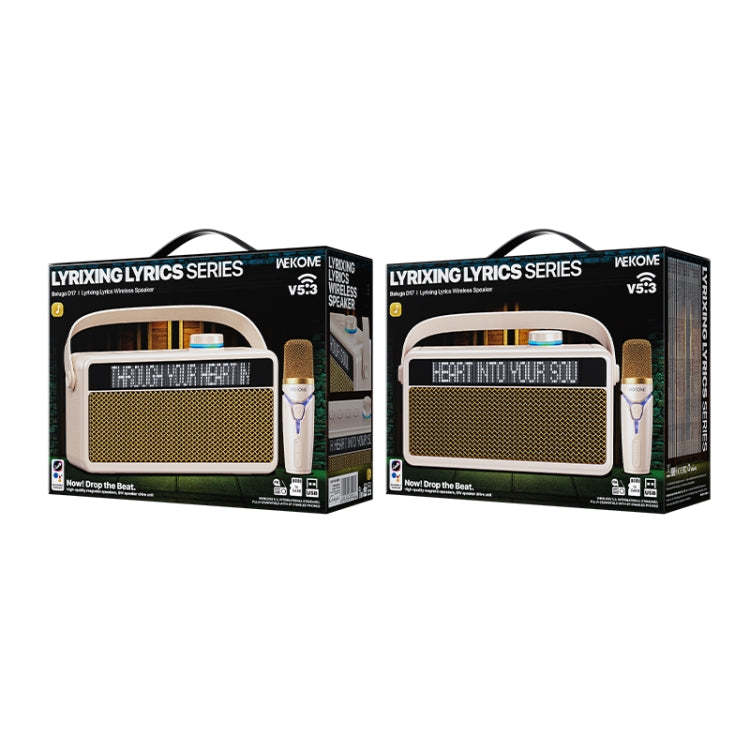 WK Beluga D17 Lyrics Bluetooth Speaker(Beige) - Desktop Speaker by WK | Online Shopping UK | buy2fix