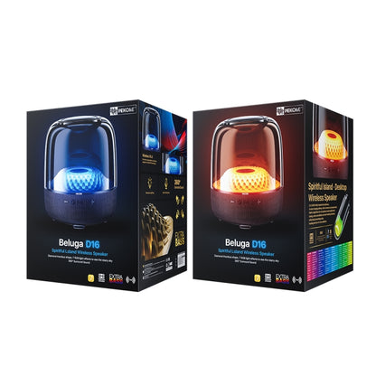 WK Beluga D16 Smart Island Desktop Bluetooth Speaker with Dual Microphones(Black) - Desktop Speaker by WK | Online Shopping UK | buy2fix