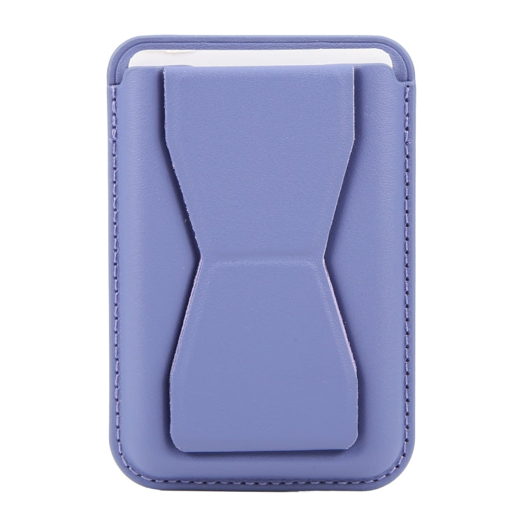 MagSafe Magnetic Wallet Card Hourglass Fold Holder Case(Lavender) - Adhesive Card Holders by buy2fix | Online Shopping UK | buy2fix