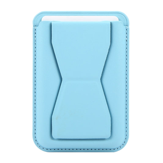 MagSafe Magnetic Wallet Card Hourglass Fold Holder Case(Sky Blue) - Adhesive Card Holders by buy2fix | Online Shopping UK | buy2fix