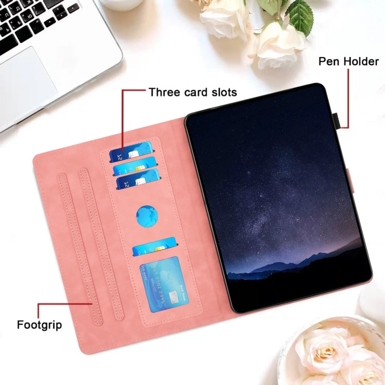 For iPad Pro 9.7 / 9.7 2018 / 2017 Honeycomb Embossed Leather Smart Tablet Case(Pink) - iPad 9.7 (2018) & (2017) Cases by buy2fix | Online Shopping UK | buy2fix