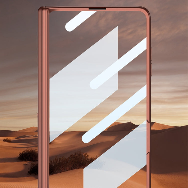 For Honor Magic V3 GKK Integrated Magnetic Folding Hinge All-inclusive Phone Case(Sand Gold) by GKK