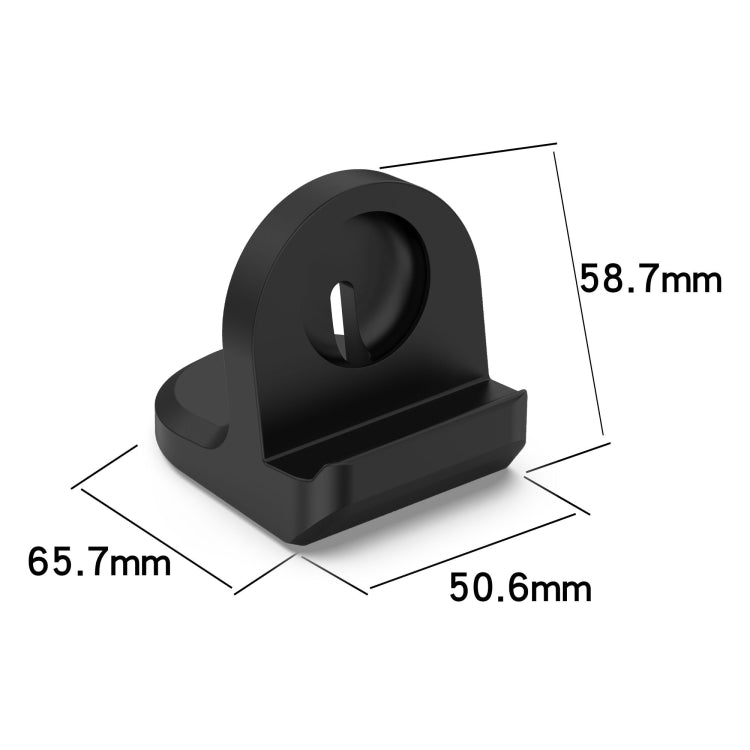 For Google Pixel Watch 3 41 / 45mm Smart Watch Silicone Charging Holder(Black) - Other by buy2fix | Online Shopping UK | buy2fix