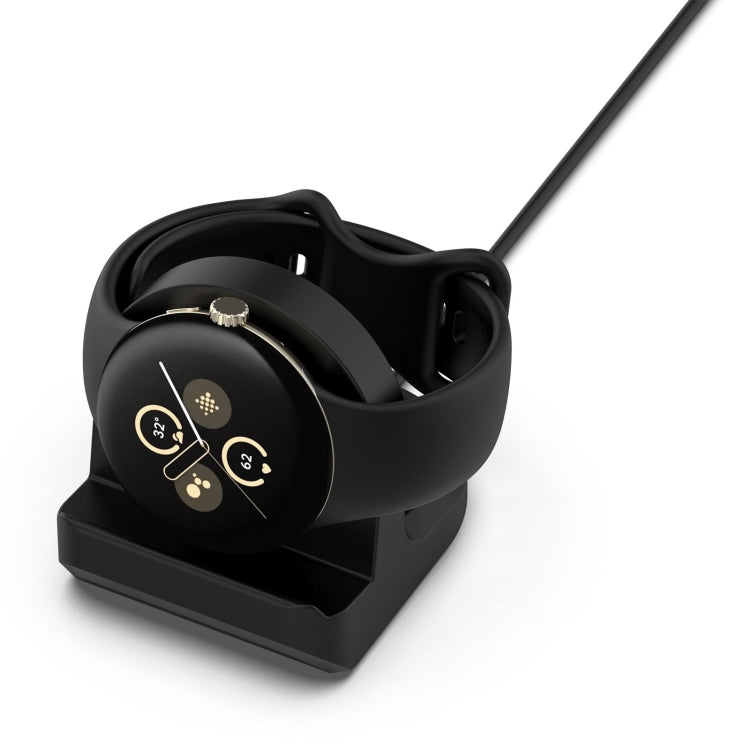 For Google Pixel Watch 3 41 / 45mm Smart Watch Silicone Charging Holder(Black) - Other by buy2fix | Online Shopping UK | buy2fix