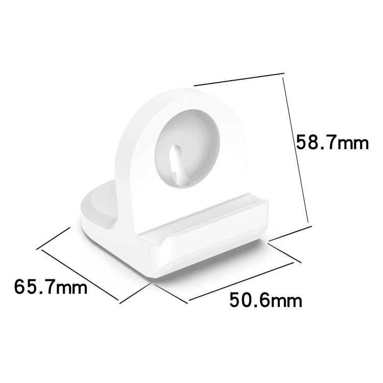For Google Pixel Watch 3 41 / 45mm Smart Watch Silicone Charging Holder(White) - Other by buy2fix | Online Shopping UK | buy2fix