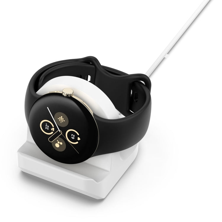For Google Pixel Watch 3 41 / 45mm Smart Watch Silicone Charging Holder(White) - Other by buy2fix | Online Shopping UK | buy2fix