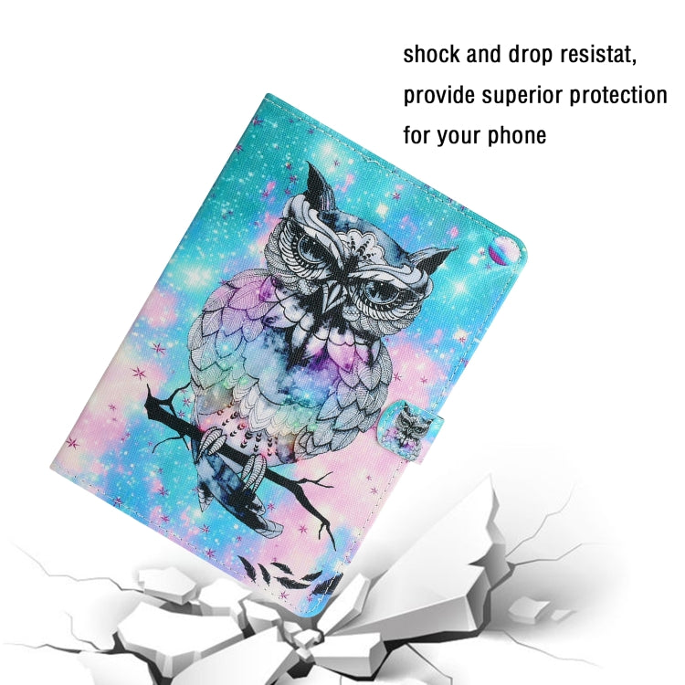 For iPad Pro 11 2024 Colored Drawing Pattern Flip Leather Smart Tablet Case(Owl) - iPad Pro 11 2024 Cases by buy2fix | Online Shopping UK | buy2fix