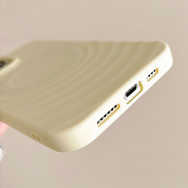 For iPhone 16 Plus Frosted Wave Texture MagSafe Magnetic TPU Phone Case(White) - iPhone 16 Plus Cases by buy2fix | Online Shopping UK | buy2fix