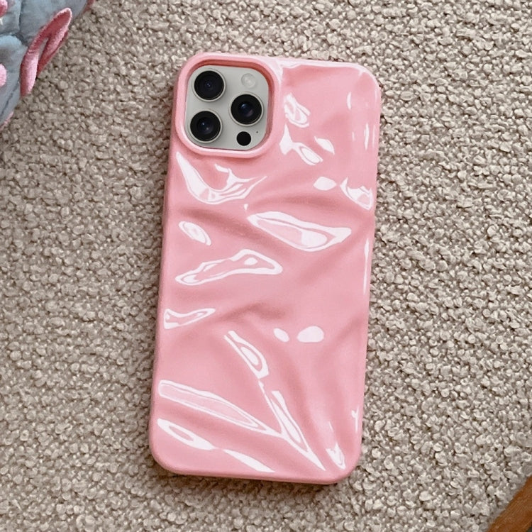 For iPhone 16 Pro Water Ripple Electroplating Paint TPU Phone Case(Pink) - iPhone 16 Pro Cases by buy2fix | Online Shopping UK | buy2fix