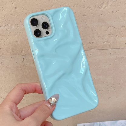 For iPhone 16 Pro Water Ripple Electroplating Paint TPU Phone Case(Sky Blue) - iPhone 16 Pro Cases by buy2fix | Online Shopping UK | buy2fix