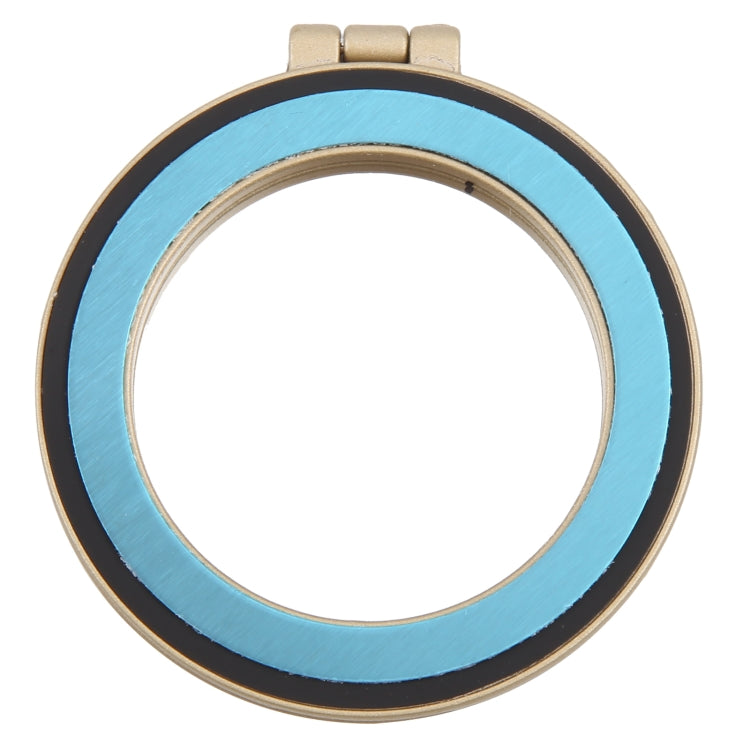CPS-053 Magnetic Folding Phone Ring Holder with Mirror(Gold) - Ring Holder by buy2fix | Online Shopping UK | buy2fix