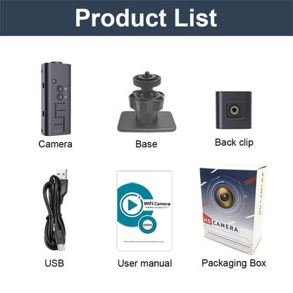 WK13 720P Smart Remote Wifi Camera Supports Infrared Night Vision(Black) - Wireless Camera by buy2fix | Online Shopping UK | buy2fix