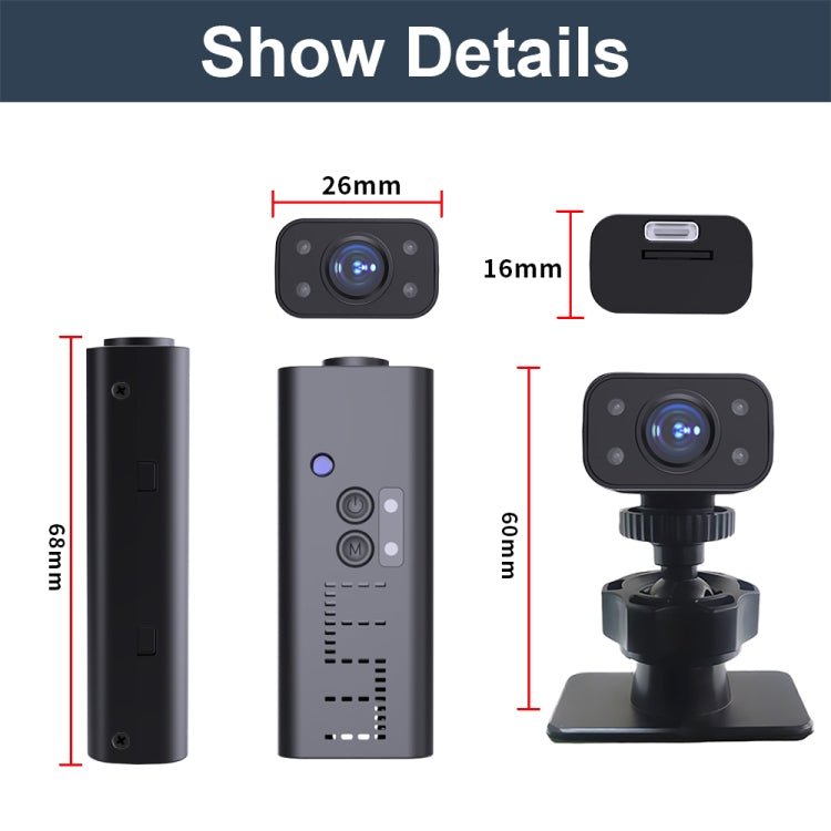 WK13 720P Smart Remote Wifi Camera Supports Infrared Night Vision(Black) - Wireless Camera by buy2fix | Online Shopping UK | buy2fix