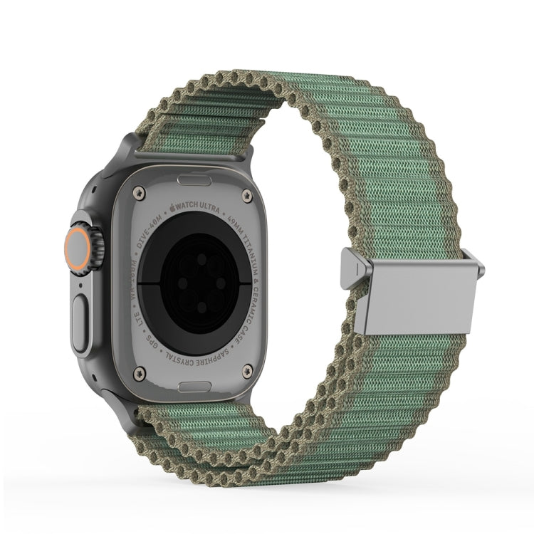 For Apple Watch SE 2023 44mm DUX DUCIS YC Series Ocean Nylon Watch Band(Green) - Watch Bands by DUX DUCIS | Online Shopping UK | buy2fix