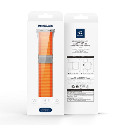 For Apple Watch Series 9 45mm DUX DUCIS YC Series Ocean Nylon Watch Band(Orange) - Watch Bands by DUX DUCIS | Online Shopping UK | buy2fix