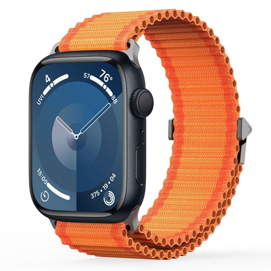 For Apple Watch Series 9 41mm DUX DUCIS YC Series Ocean Nylon Watch Band(Orange) - Watch Bands by DUX DUCIS | Online Shopping UK | buy2fix