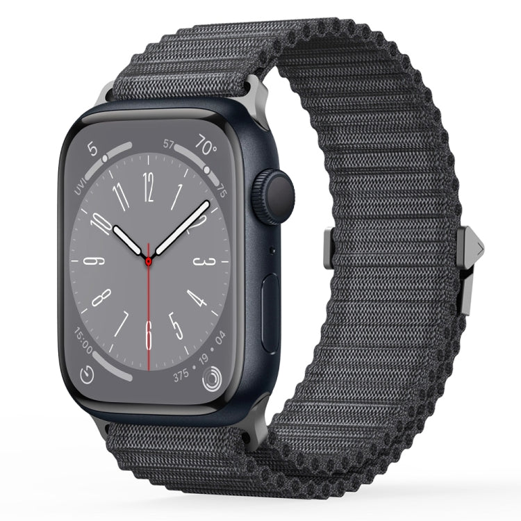 For Apple Watch Series 8 45mm DUX DUCIS YC Series Ocean Nylon Watch Band(Dark Grey) - Watch Bands by DUX DUCIS | Online Shopping UK | buy2fix