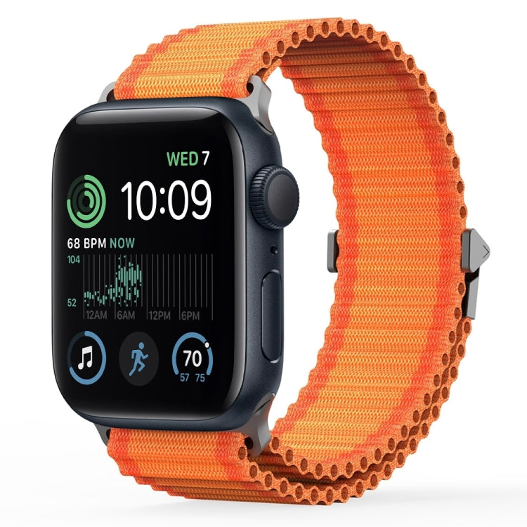 For Apple Watch SE 2022 40mm DUX DUCIS YC Series Ocean Nylon Watch Band(Orange) - Watch Bands by DUX DUCIS | Online Shopping UK | buy2fix