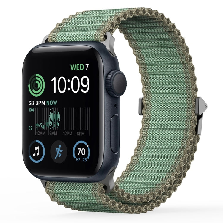 For Apple Watch SE 2022 44mm DUX DUCIS YC Series Ocean Nylon Watch Band(Green) - Watch Bands by DUX DUCIS | Online Shopping UK | buy2fix